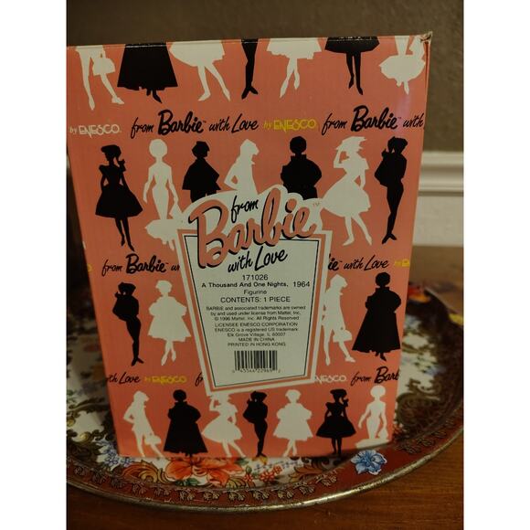 Enesco Barbie A Thousand and One Nights 1996 Barbie With Love 6" - Picture 10 of 12